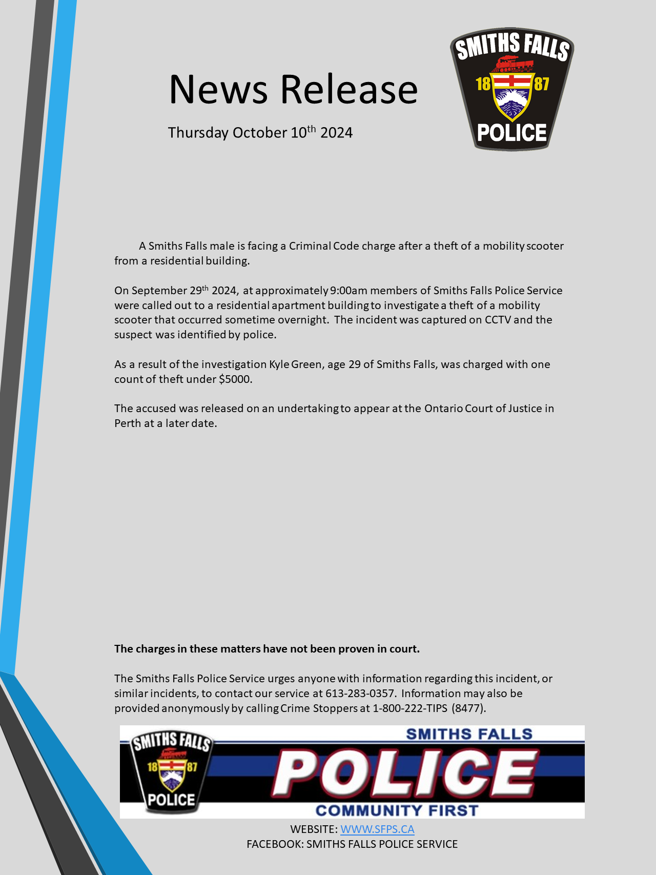 PRESS RELEASE 2024-10-10